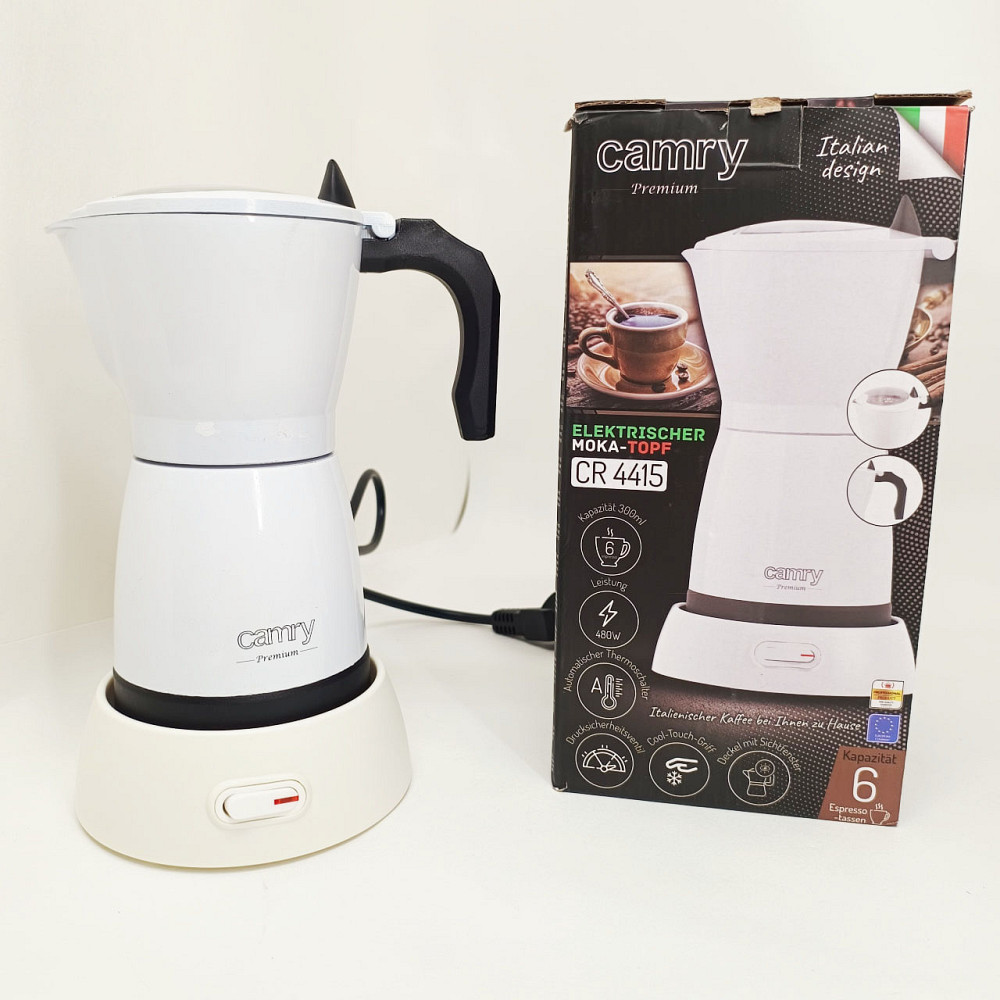 Кавоварка гейзерна для електричної плити, Гейзер 3 чашки, Гейзерна кавоварка для плити CN-63 Львів - фото 4