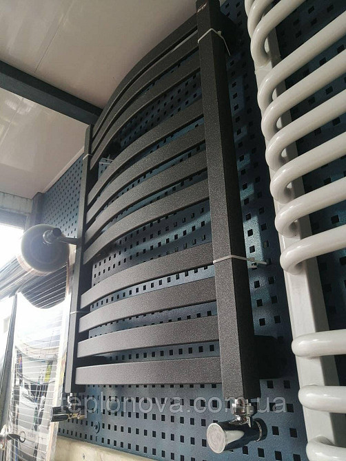 Электрический Полотенцесушитель Черный Плоский 710х500 Terma Dorota Черновцы - изображение 2