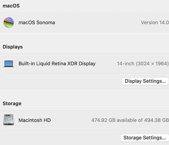 Ноутбук Новий: MacBook Pro 14 (2021) M1 Pro 16Gb 512Gb. 100%.Новий. Київ