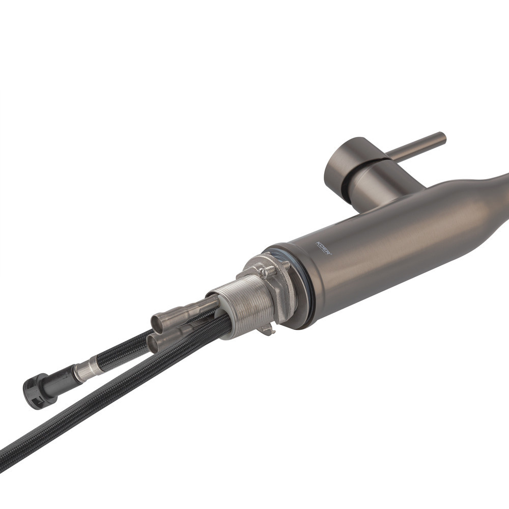 Кухонный смеситель KOER KI-70004-07 с выдвижным изливом из нержавеющей стали (KR3387) Харьков - изображение 5