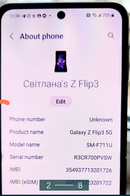Смартфон Samsung Galaxy Flip 3 (USA) 8/128Gb. Київ - фото 6