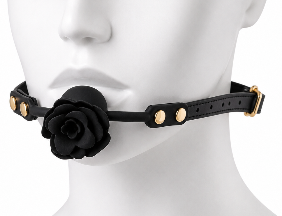 Кляп - Black Rose Ball Gag Sex Aura Київ - фото 7