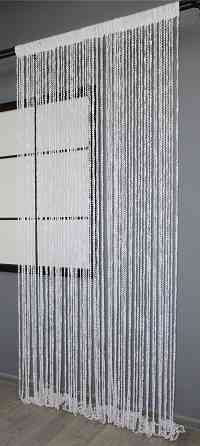 Штори-нитки спіраль з люрексом Білий 300х300см 1 шт (61-051) Київ