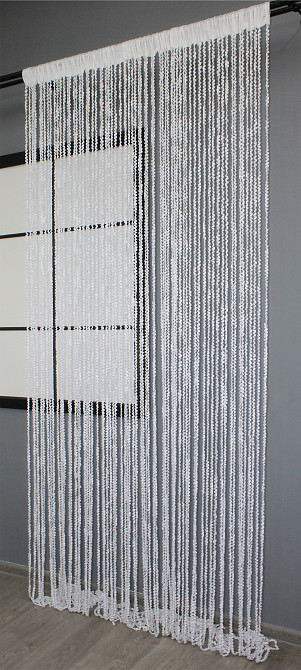 Штори-нитки спіраль з люрексом Білий 300х300см 1 шт (61-051) Київ - фото 4