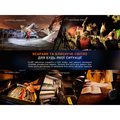 Фонарь Fenix CL28R Powerbank (10 000 mAh) (CL28R) Винница - изображение 4