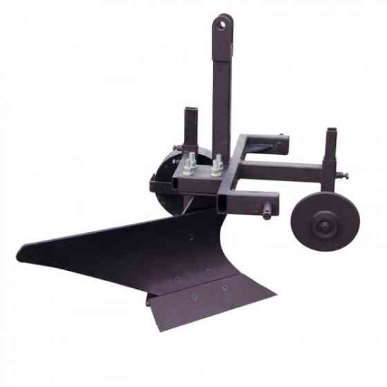 Плуг однокорпусний для мінітрактора (опорне колесо, причіпне 3 точки, дисковий ніж), (ПЛ12) (захват 25 см) Харьков