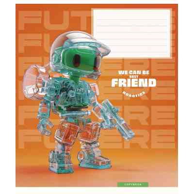 Зошит Школярик We can be best friend 12 аркушів клітинка (012-3461K) Вінниця