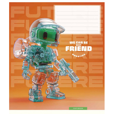 Зошит Школярик We can be best friend 12 аркушів клітинка (012-3461K) Вінниця - фото 5