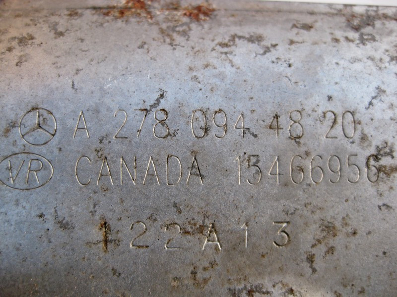 Mercedes-Benz  A2780944820 Захисний екран над правим випускним колектором двигунів M278 V8 4.0 4.6л M157 5.5 6.0л ML GLE W166 GL GLS X166 Одеса - фото 3