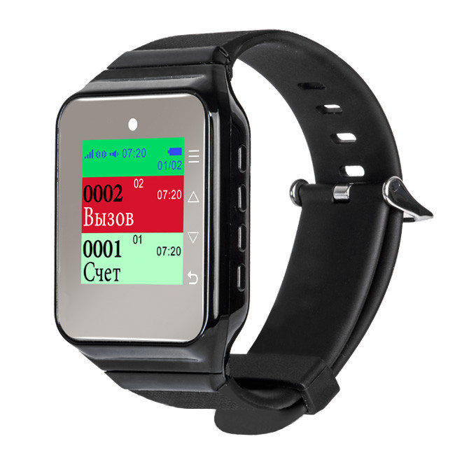 Пейджер–часы официанта с цветным экраном R-02ВC Black Recs USA Киев - изображение 1