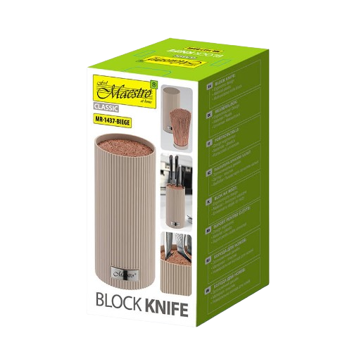 Підставка для ножів універсальна бежевий MR-1437-BIEGE Maestro Житомир - фото 6