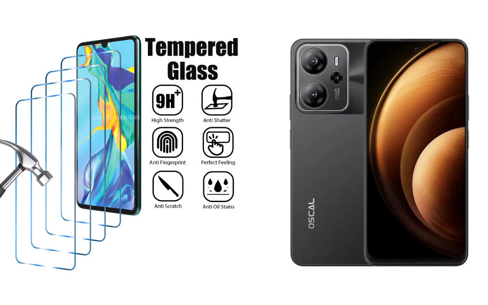 Захисне скло ArmorGlass для Blackview Oscal Tiger 13 – стійке до подряпин та ударів Київ - фото 1