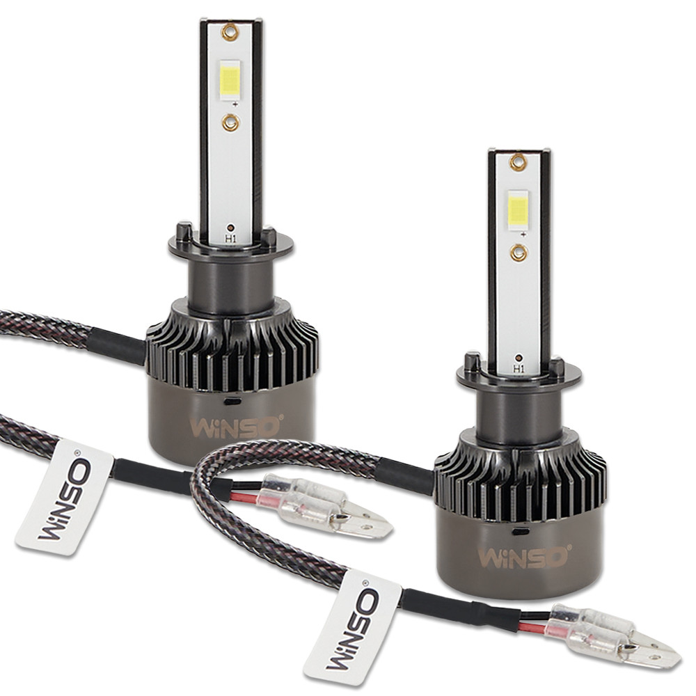 Автолампа Winso LED H1 12/24V 50Вт 5000Лм 6500K CSP3570 2шт Львов - изображение 3