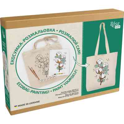 Набір для творчості Rosa Talent екосумка-розмальовка, Бавовна, 38х42 см (4823098541196) Вінниця