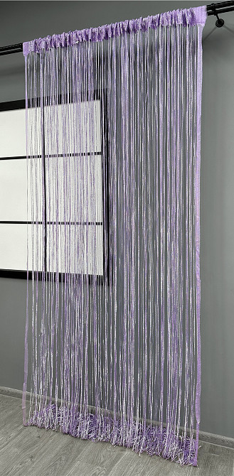 Шторы-нити Rovi Premium с люрексом Сиреневый 300х300см 1 шт (61-111) Киев - изображение 4