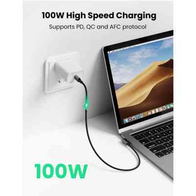 Дата кабель USB-C 2.0 to USB-C 1.0m 90° corner US334 black Ugreen (70643) Вінниця