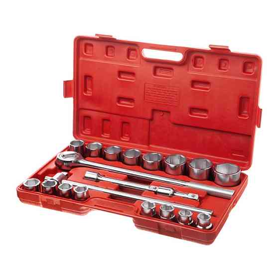 Набір торцевих головок INTERTOOL 21од., 3/4", гол. 6гр., 19-50мм - Сталь, якій можна довіряти Львів