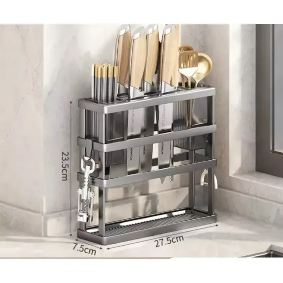 Кухонная подставка,настенная многофункциональная стойка для хранения AND-90-10-24pcs Коломия