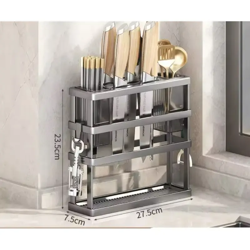 Кухонная подставка,настенная многофункциональная стойка для хранения AND-90-10-24pcs Коломия - фото 1