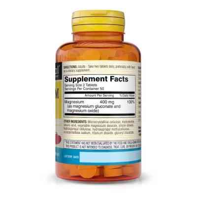 Мінерали Mason Natural Магній, 200 мг, Magnesium, 100 таблеток (MAV09611) Вінниця