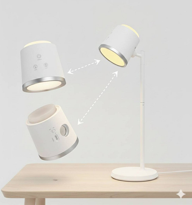 SIRIUS Лампа настільна світлодіодна Sirius BL-1005 біла Коломия - фото 5