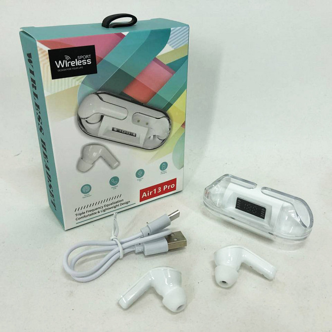 Беспроводные bluetooth наушники airdots, Блютуз гарнитуры, Беспроводные наушники для смартфона OC-30 Львов - изображение 6