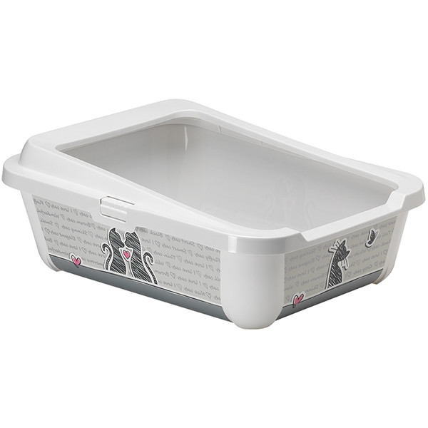 Moderna Hercules Cats in Love МОДЕРНА ЗАКОХАНІ КОТИ туалет з бортиком для котів, 51х39х19см Київ - фото 1