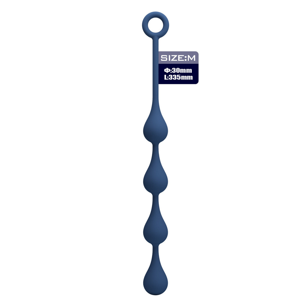 Анальные шарики MR PLAY Waterdrop Anal Balls, 33,5 см, размер M Sex Aura Киев - изображение 3