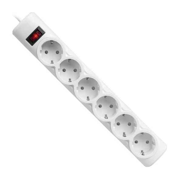 Мережевий фільтр Defender DFS 155 5m 6 роз White UA (994930) (6922319) Київ