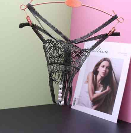 Трусики з відкритим доступом та намистинками універсальний хакі Київ