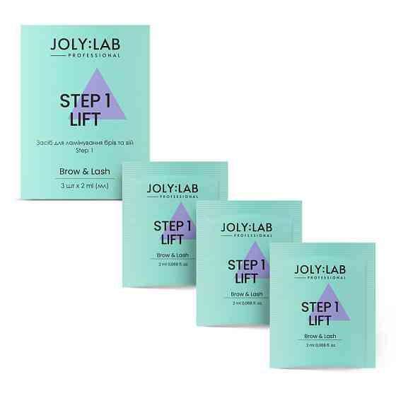 Набір засобів для ламінування брів та вій Step 1 Joly:Lab 3 шт х 2 мл Вінниця