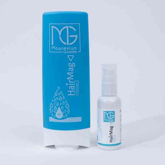 Безсульфатний шампунь для волосся з природним магнієм та амінокислотами HairMag Shampoo Magnesium Goods 200 мл Київ