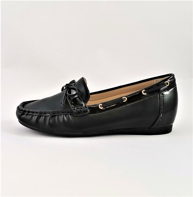 .Жіночі Мокасини Чорні Сліпони Шкіряні (розміри: 36) - 631 Дніпро - фото 6