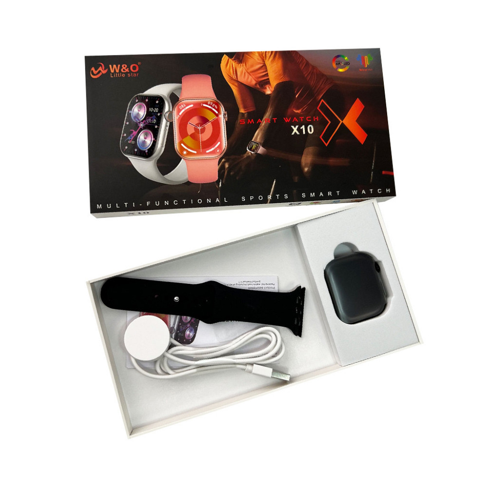 Смарт-годинник W&O X10 46mm. 240 mAh. Amoled+IP67 Black Киев - изображение 3
