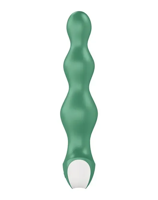 Анальний стимулятор-намистини з двома моторами Satisfyer Lolli-Plug 2 Green Львів - фото 4