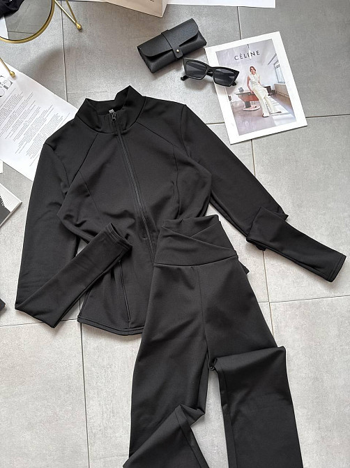 Женский стильный и теплый термо костюм Черный, 42/44 Одесса - изображение 1