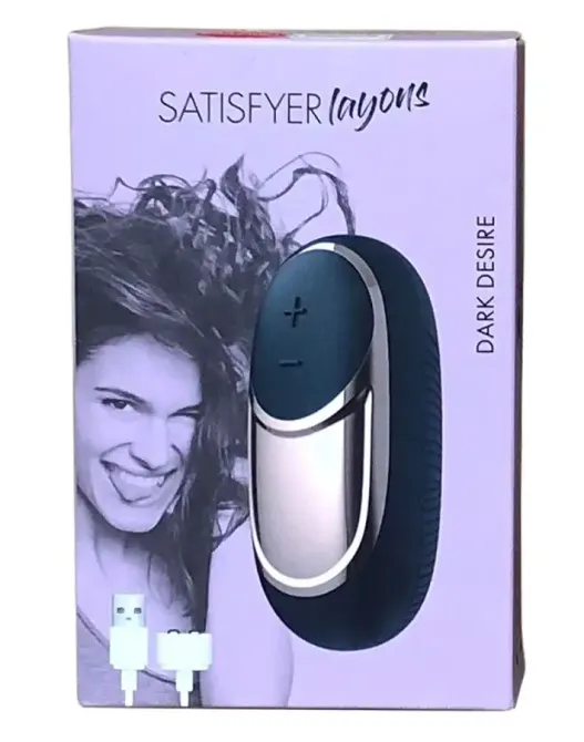 Потужний вібратор Satisfyer Lay-On - Dark Desire, водонепроникний, 15 режимів роботи Львів - фото 6