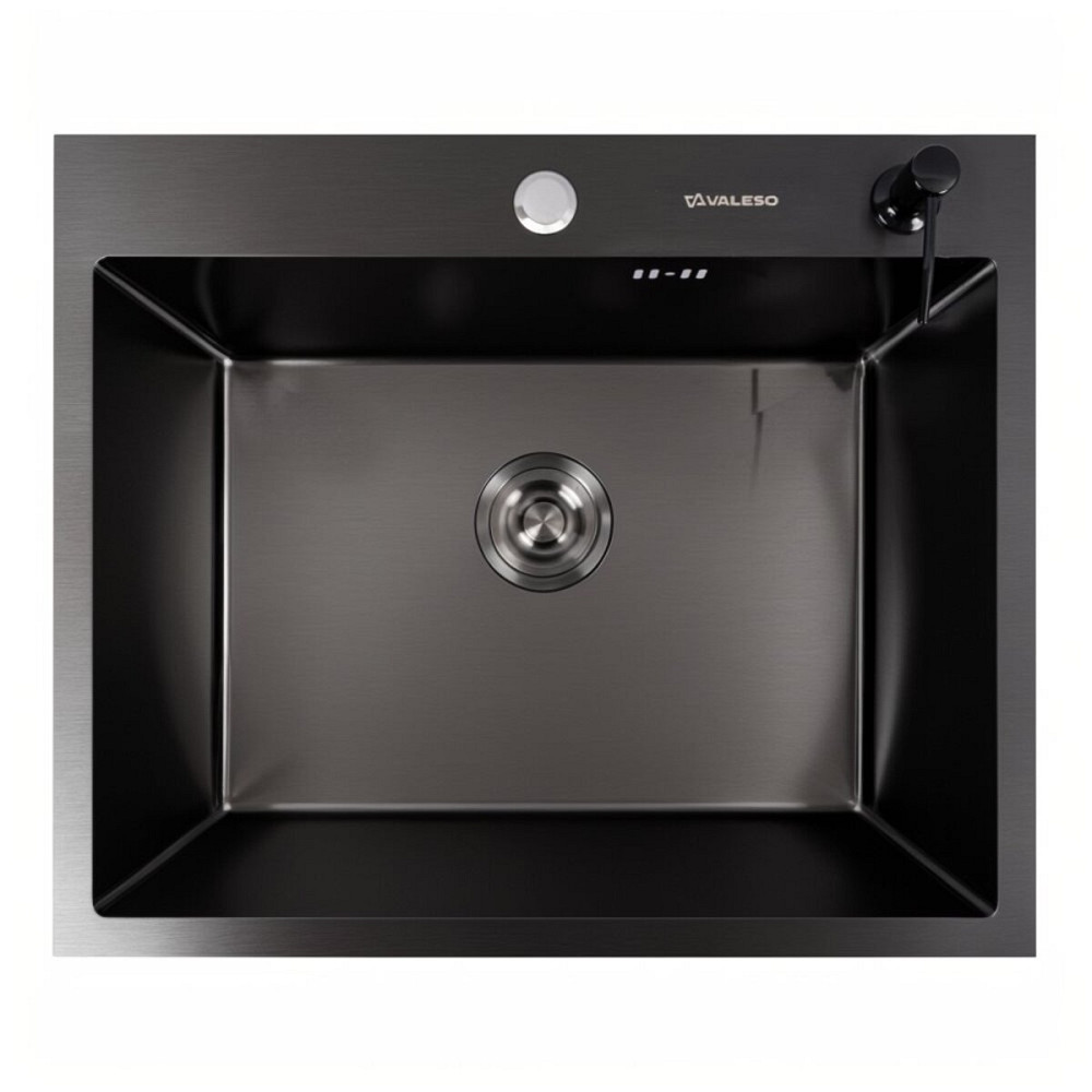 VALESO Кухонна мийка чорна 60*50 PVD VALESO Handmade ECN (2,0/0,5) Коломыя - изображение 1