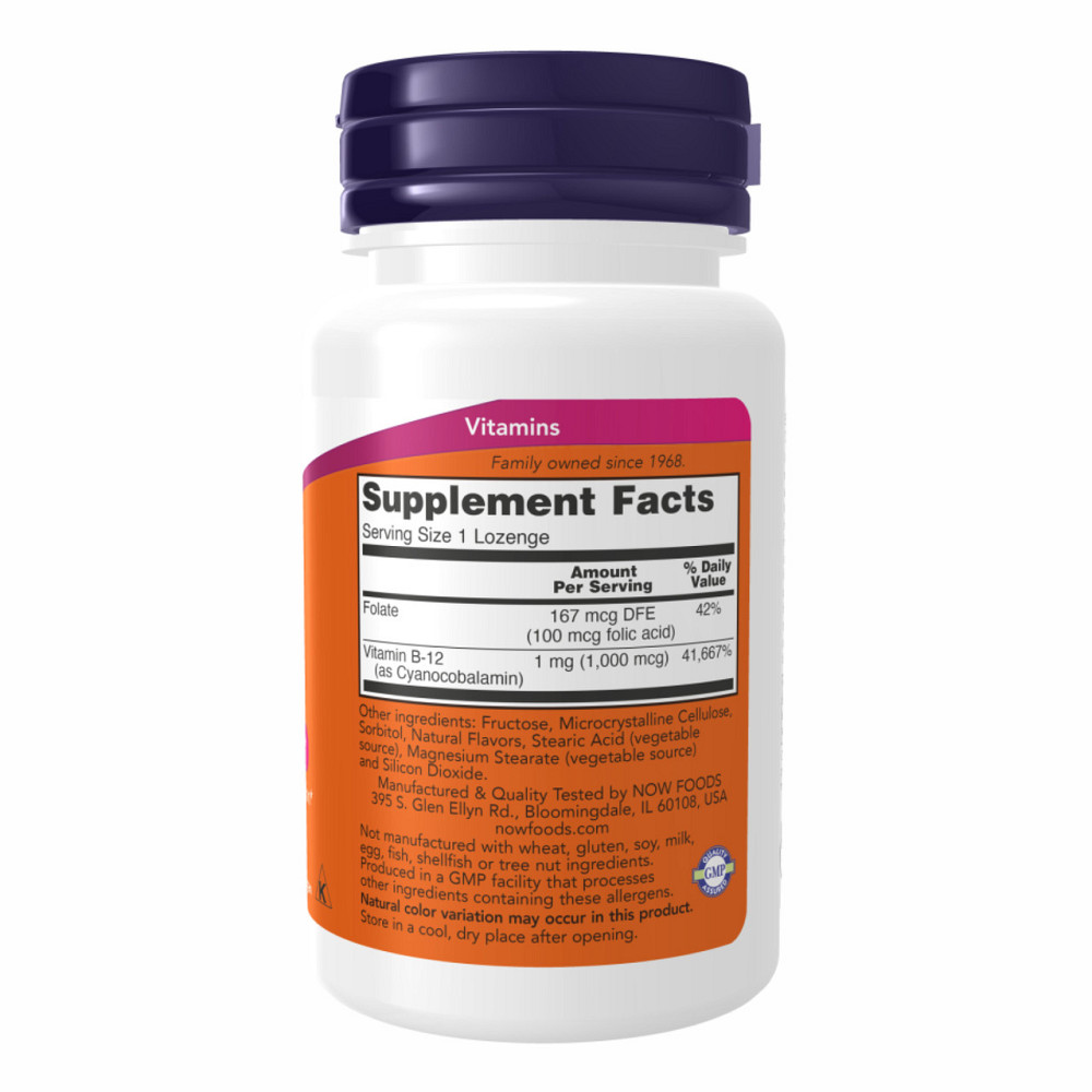 Вітамін В12 (ціанокобаламін) Now Foods B-12 1000mcg 250 Lozenges Київ - фото 2