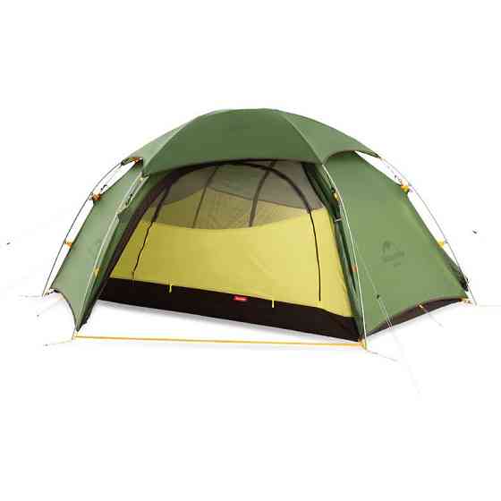 Намет двомісний зі сферичним куполом Naturehike Cloud Peak 2 NH17K240-Y 20D, темно-зелений Київ