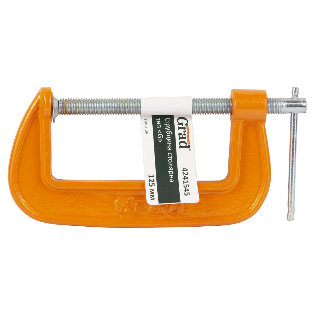 Струбцина столярная тип G 125мм GRAD (4241545) Ровно - изображение 8