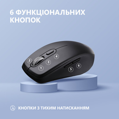 Мишка 2E MF225 Silent Wireless/Bluetooth Black (2E-MF225WBK) Вінниця - фото 4