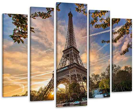 Модульная картина Париж Art-293_5 ( 80х118см ) 90х132 см Киев