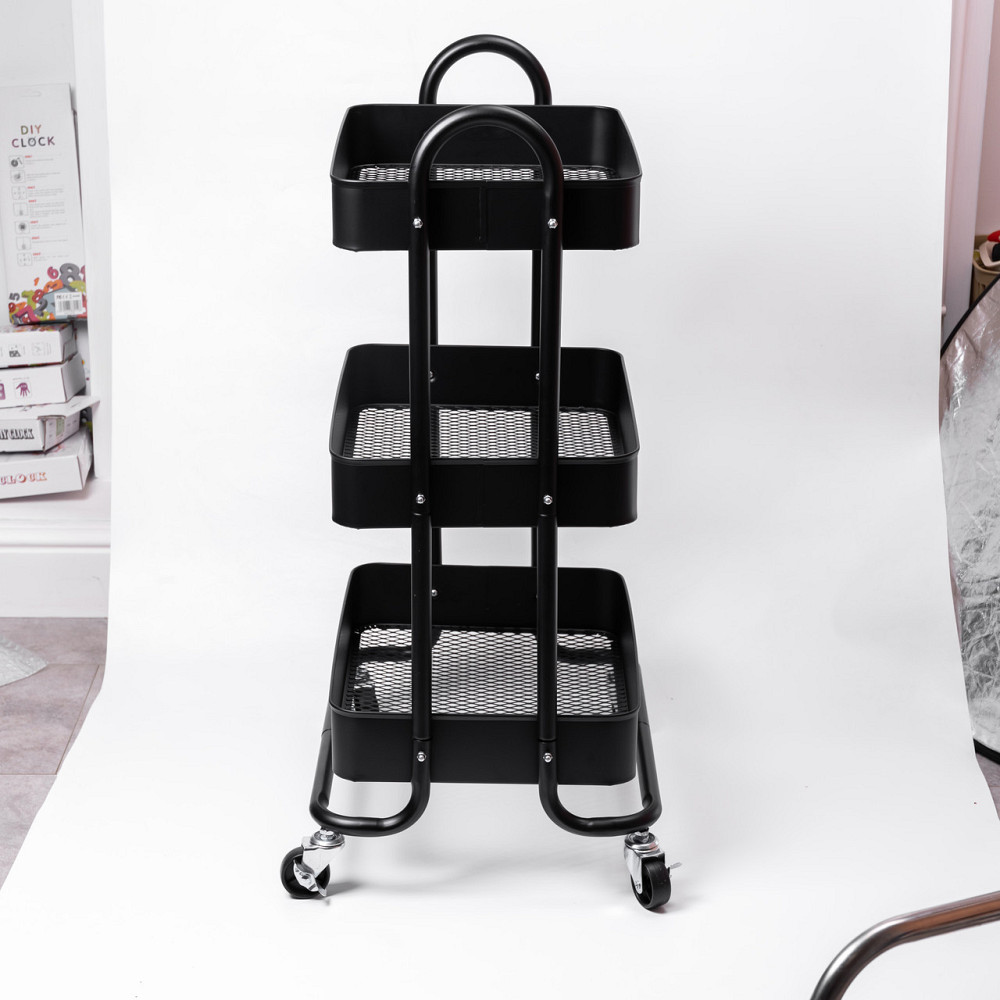 Мобільний візок для кухні трирівневий металевий HP-46-5 Київ - фото 7