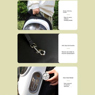 Переноска для животных Lapka с вентиляцией белая (PCB-01-W) Винница - изображение 11