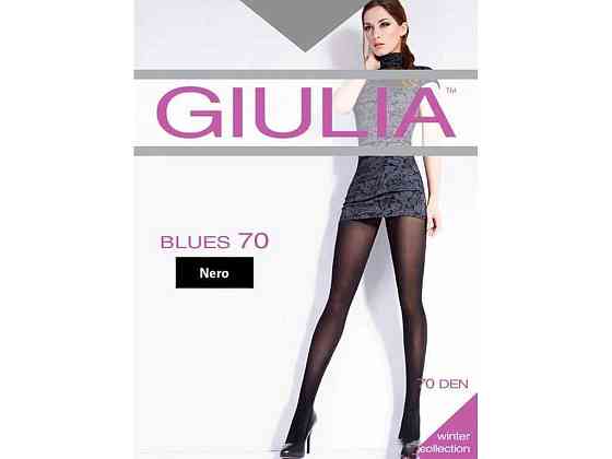 Колготки чорний жіночі поліамідні класичні BLUES 3D nero 70 DEN р.5 ТМ GIULIA Київ
