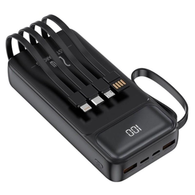 Павербанк 20000 mAh WUW Y200 PD 22.5W быстрая зарядка черный power bank повербанк Одесса - изображение 1