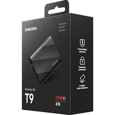 Накопитель SSD USB 3.2 4TB T9 Samsung (MU-PG4T0B/EU) Винница