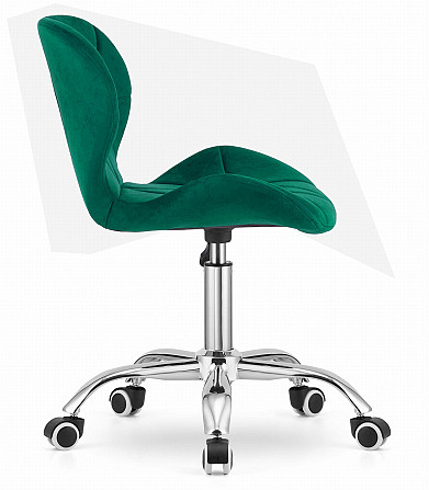 Крісло офісне комп'ютерне Just Sit RIVELLO Velvet велюр для комп'ютера, офісу Б2905 Зелений Київ - фото 3