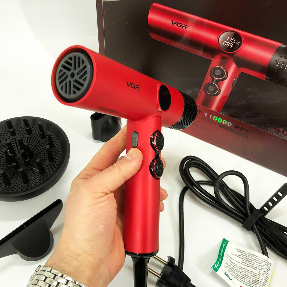 Фен для дому та подорожей, Фен з режимом регулювання температури для волосся з холодним обдуванням OG-63 Львів - фото 9